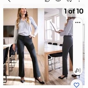 Betabrand Clasic Dress Pant Boot Yoga Cut Size L Long